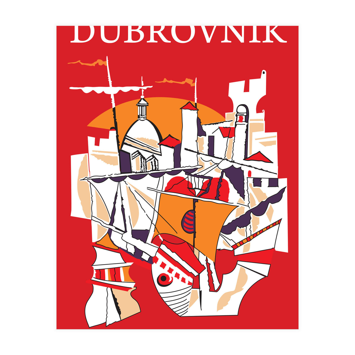 Dubrovnik Collage (Print Only)