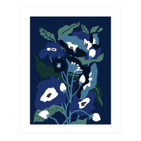 Garden Flowers at night (Print Only)