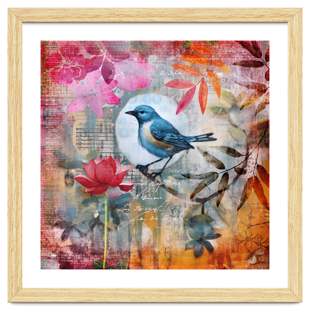 Bird Colorful Collage