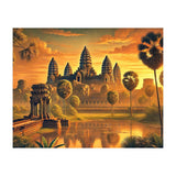 Vintage Cambodia, Angkor Wat Sunrise Poster (Print Only) thumbnail