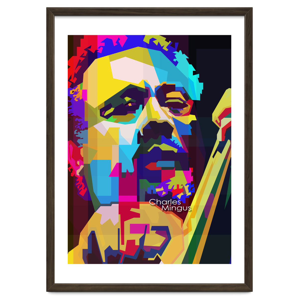 Charles Mingus Classic Jazz Pop Art WPAP