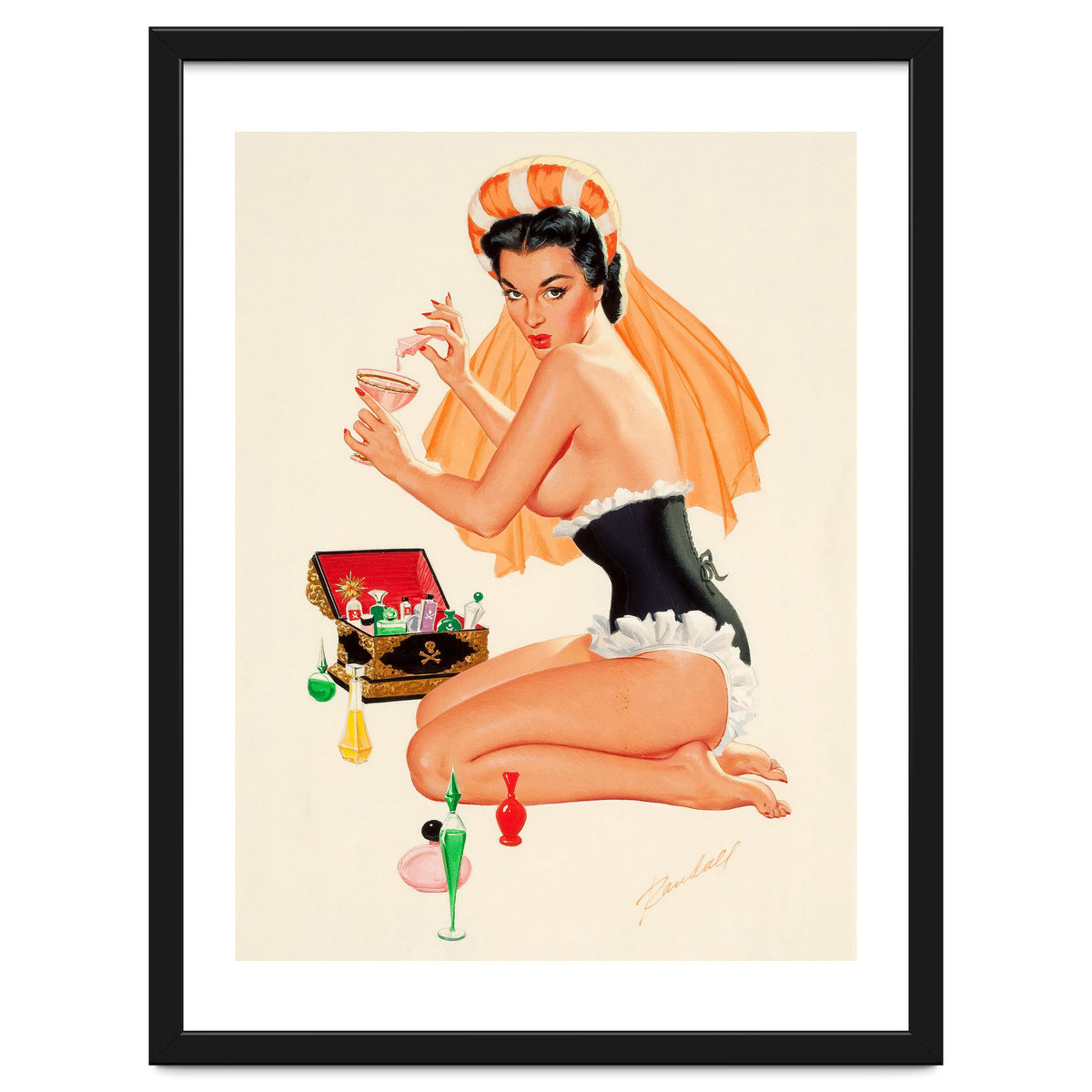 Young And Beautiful Witch Preparing A Love Portion