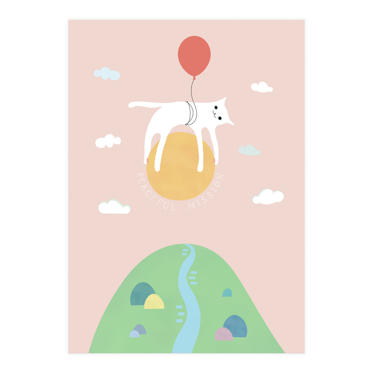 PEACEFUL MISSION CAT (Print Only)