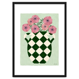 Checkered vase with anemones thumbnail