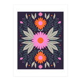 Pink And Orange Flowers (Print Only) thumbnail