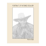 Portrait Of Patience Escalier Vincent Van Gogh Ascii Art (Print Only) thumbnail
