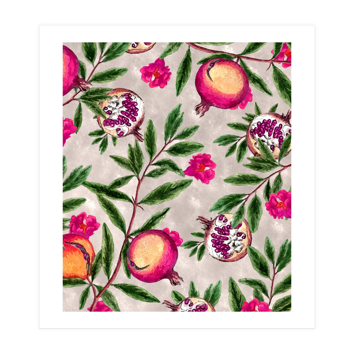 Pomegranate Pattern (Print Only)