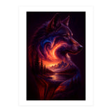The Nebula Guardian Wolf of the Mountains (Print Only) thumbnail