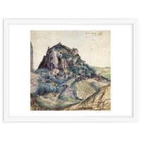 'Castle and Town of Arco', 1495, Watercolour on paper, 22,3 x 22,3 cm.