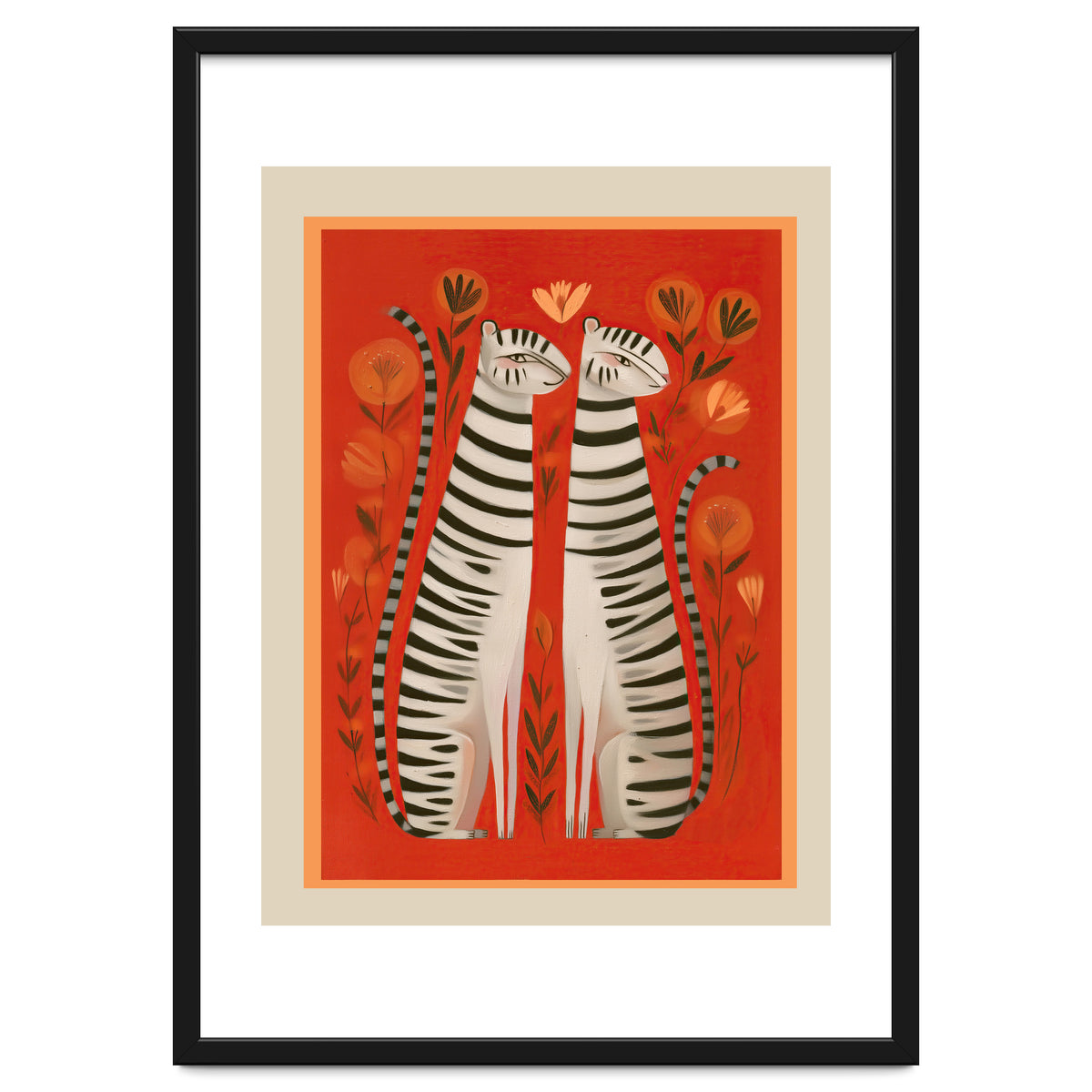 Striped Cat Pair