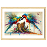 Tropical Macaw Pair
