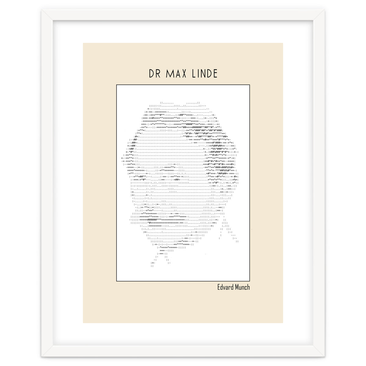 Dr Max Linde – Edvard Munch (ascii Art)