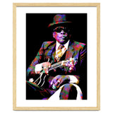 John Lee Hooker American Blues Musician Legend Colorful Art thumbnail