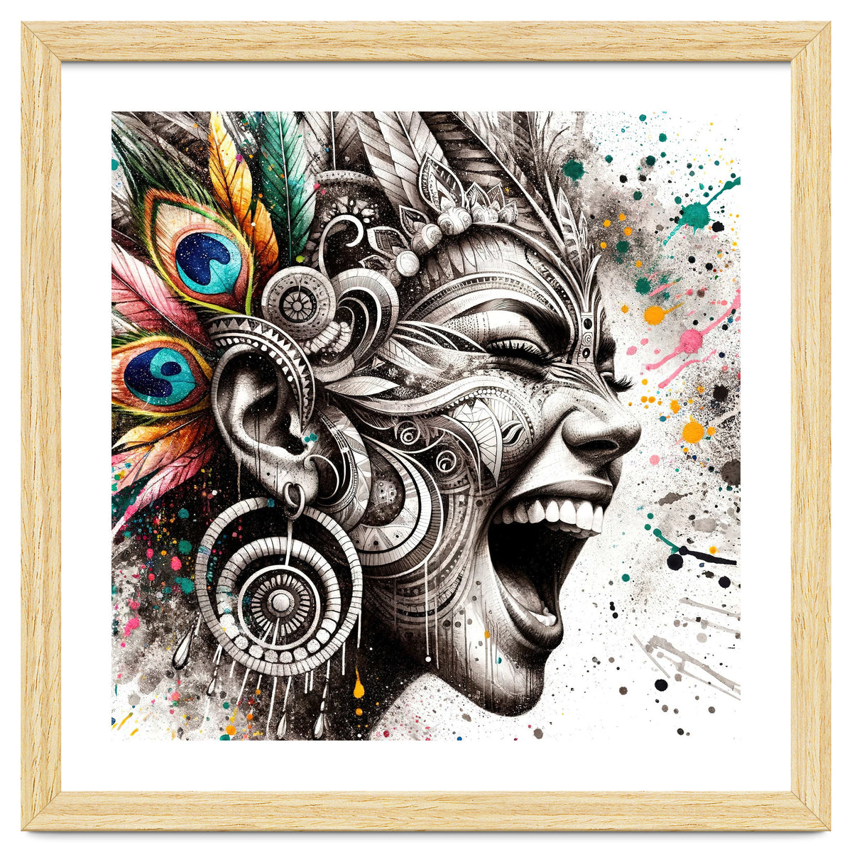 Carnival Scream Portrait