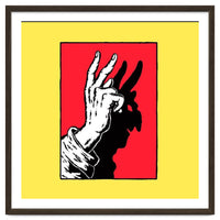Hand Shadow Art – Peace & Freedom Illustration