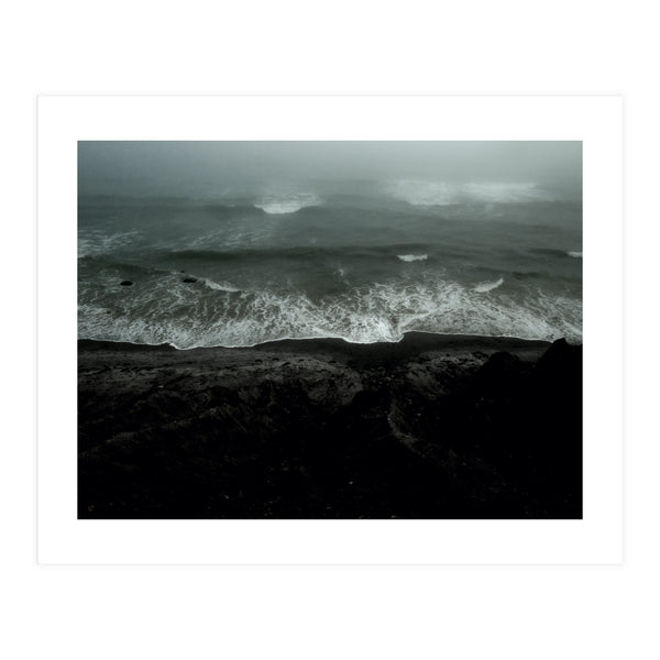 BLACK BEACH OCEAN (Print Only)
