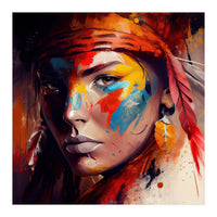 Powerful American Native Woman #4 (Print Only)