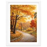 Original Autumn Park Landscape Oil Painting Style thumbnail