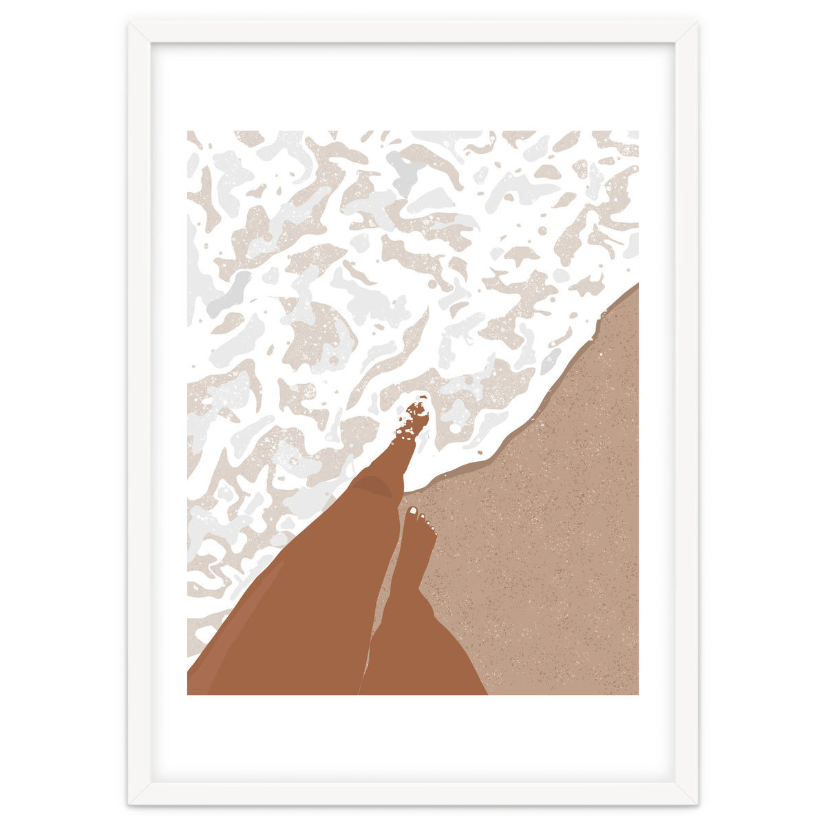 Shorelines, Girl On Ocean Beach, Sea Nature Landscape Travel Summer, Bohemian Black Woman Sand Waves Self Care