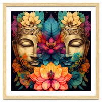 Twin Lotus Buddha Portrait