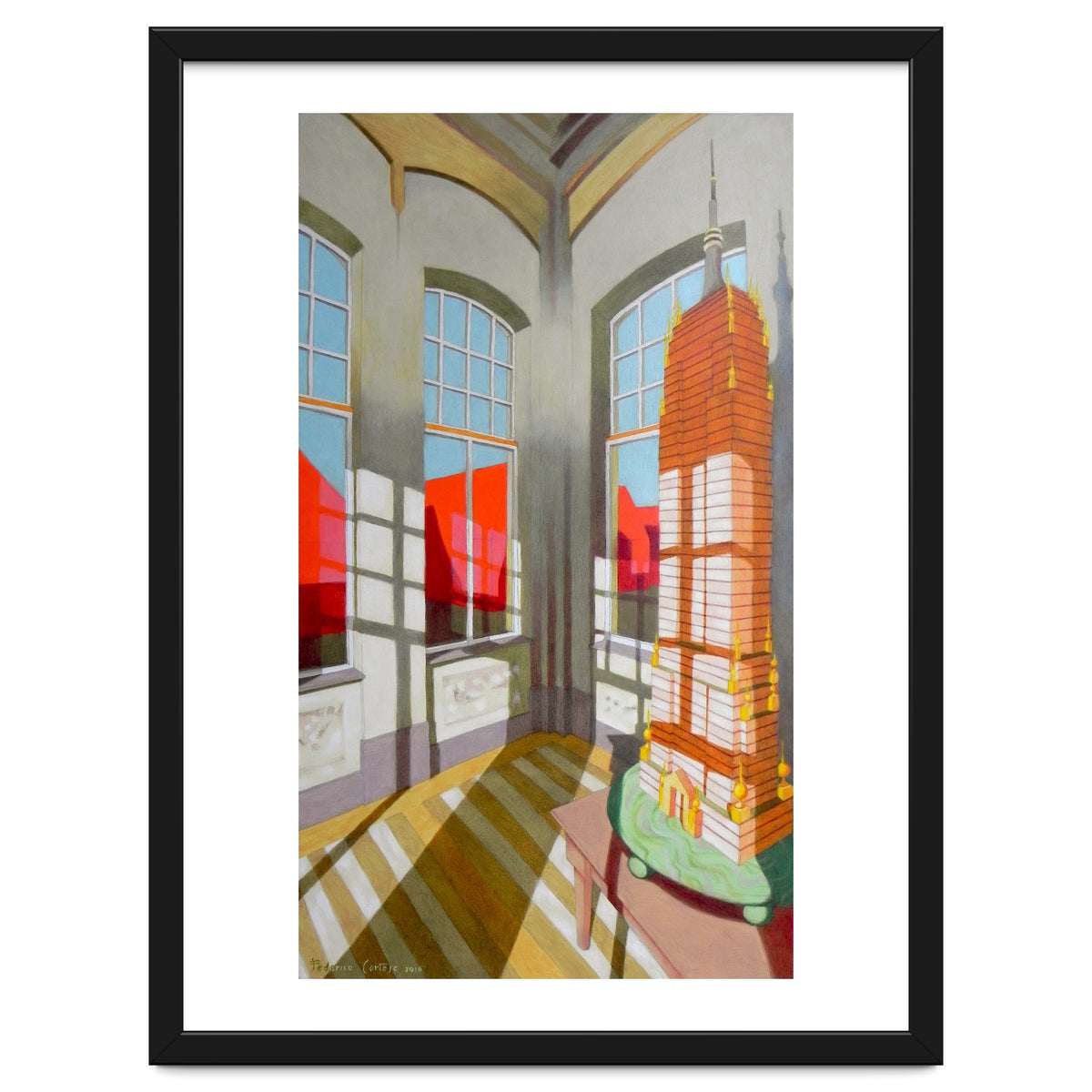 Abandoned room with the Empire State Building