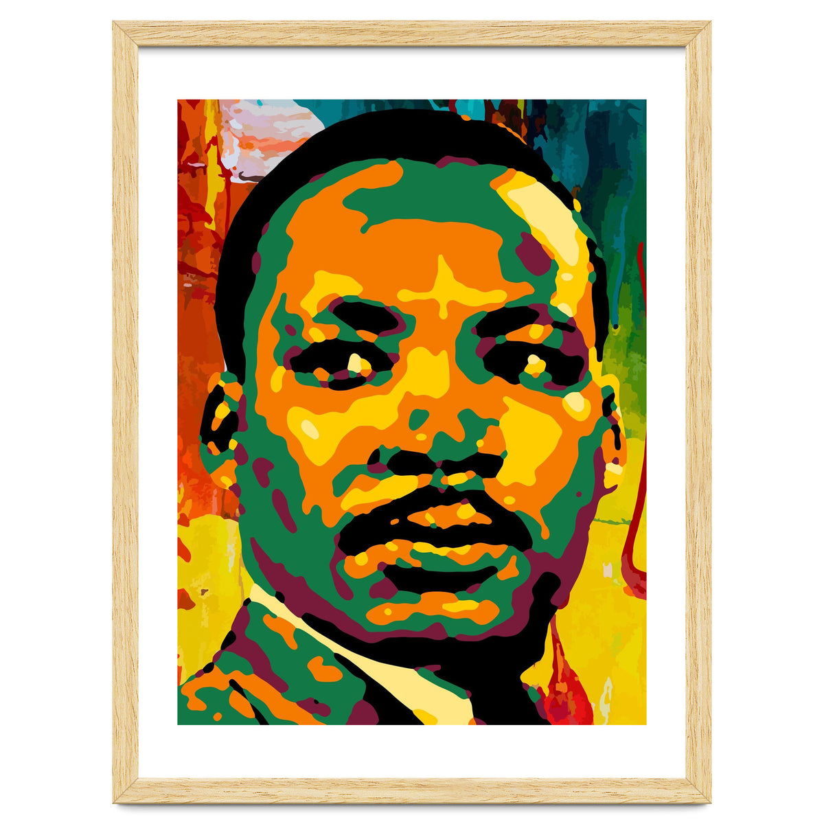 Martin Luther King Jr Abstract Art