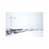 Street light and Bench in Winter snowscape (Print Only) thumbnail
