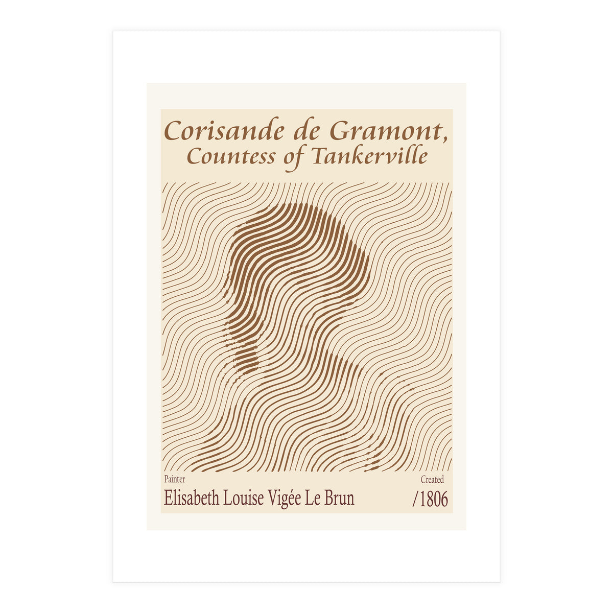 Corisande De Gramont, Countess Of Tankerville – Elisabeth Louise 1806 (Print Only)