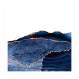Navy & Rose Gold Agate Texture 24  (Print Only) thumbnail