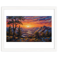 Sunset Over the Valley Peaks