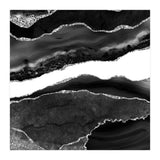Black & Silver Agate Texture 08  (Print Only) thumbnail