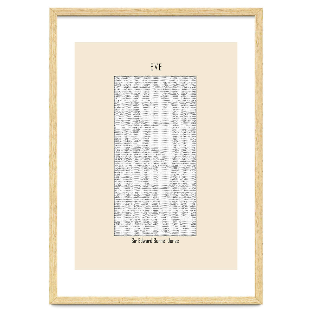 Eve – Sir Edward Burne–jones (ascii Art)