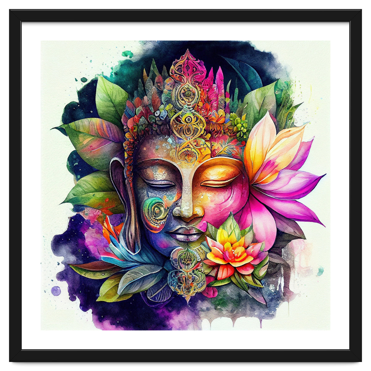 Floral Awakening Buddha