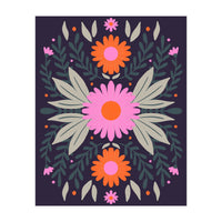 Pink And Orange Flowers (Print Only)