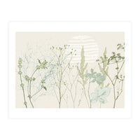 Plant based calming atmosphere natural green (Print Only)