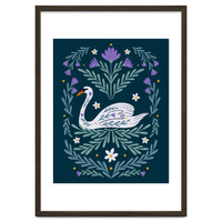 Swan Purple And Teal