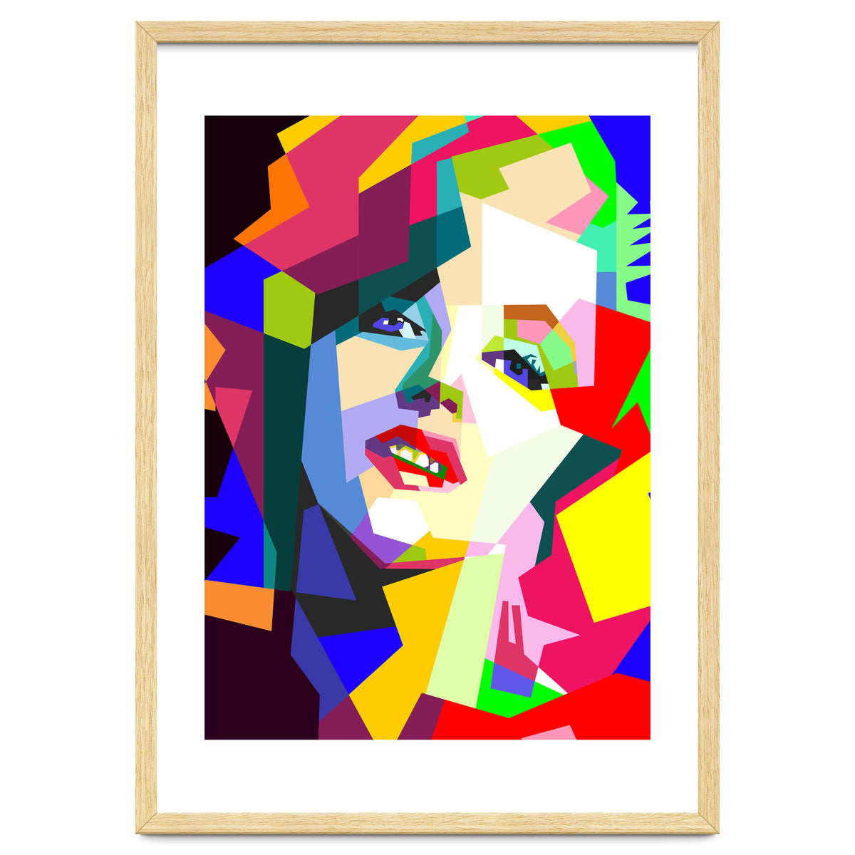Hollywood Actress Monroe Pop Art WPAP Illustration