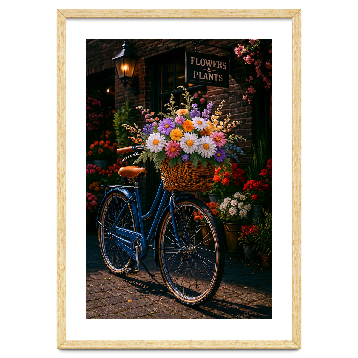 The Aesthetic of a Bicycle at a Flower Shop