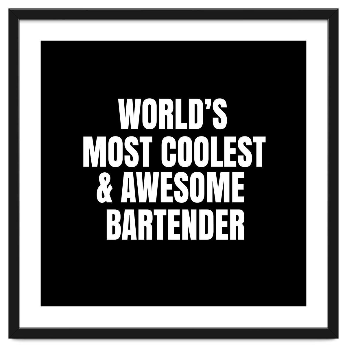 World's most coolest and awesome bartender