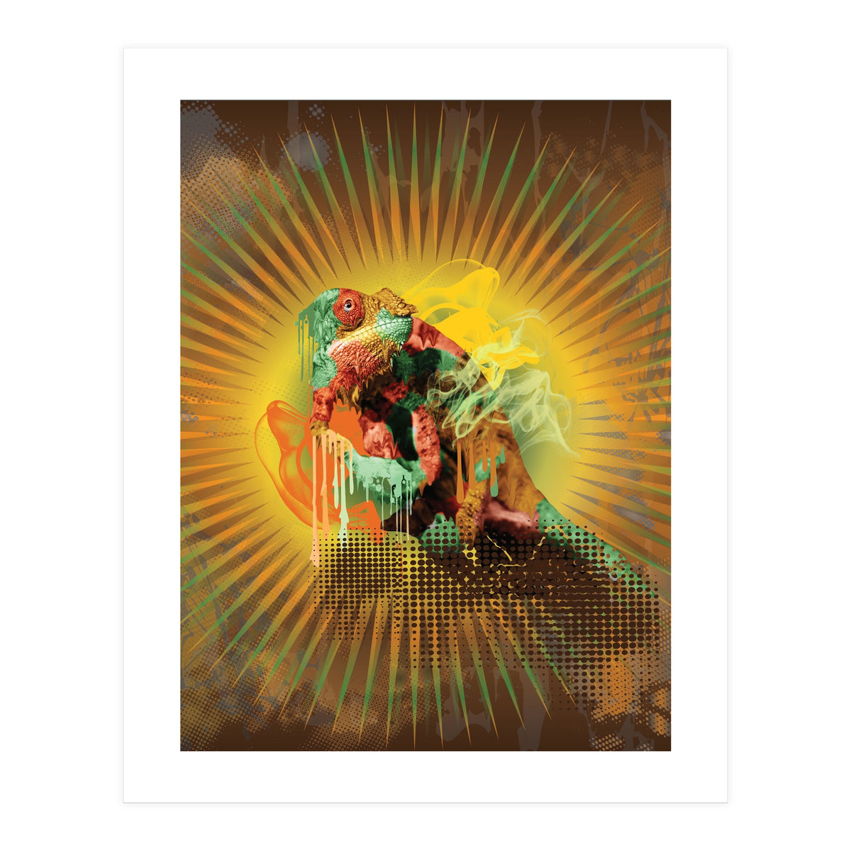 Chameleon Lizard (Print Only)