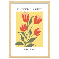 Amsterdam Flower Market - Modern Colorful Botanical Print