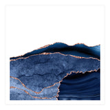 Navy & Rose Gold Agate Texture 24  (Print Only) thumbnail