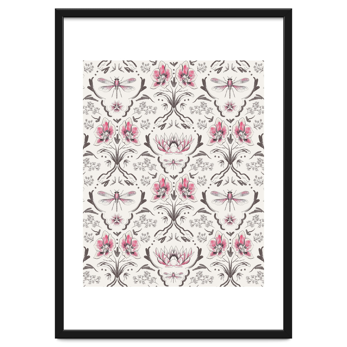 Bohemian Garden Pink Pattern