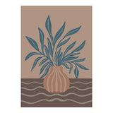 Modern Vase with Tropical Leaves (Print Only) thumbnail