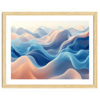 Ethereal Fluid Waves Abstract Art