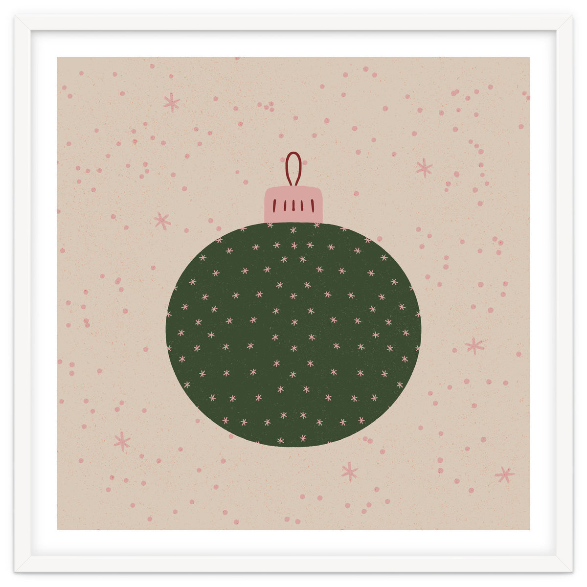 Christmas globe with snowflakes