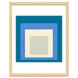 JOSEF ALBERS - HOMAGE TO THE SQUARE: BLUE WHITE GREY thumbnail