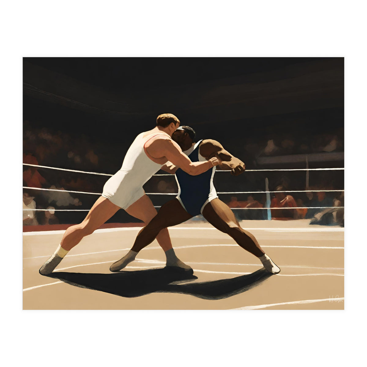 Wrestlers #4 (Print Only)