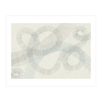 calming essentials Curved Lines blue (Print Only)