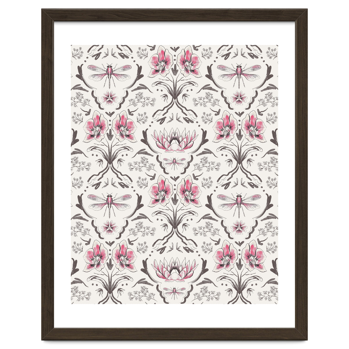 Bohemian Garden Pink Pattern